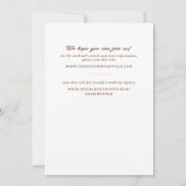 赤面Nash Bash女性のカーボーイ起動バチェロレッテ 招待状 (裏面)