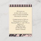 赤面PInk、クリーム、グレーダマスクのエンクロージャカード エンクロージャーカード (裏面)