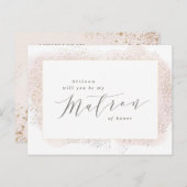 赤面TOUCH名葉書のマトロン。 インビテーションポストカード (正面/裏面)