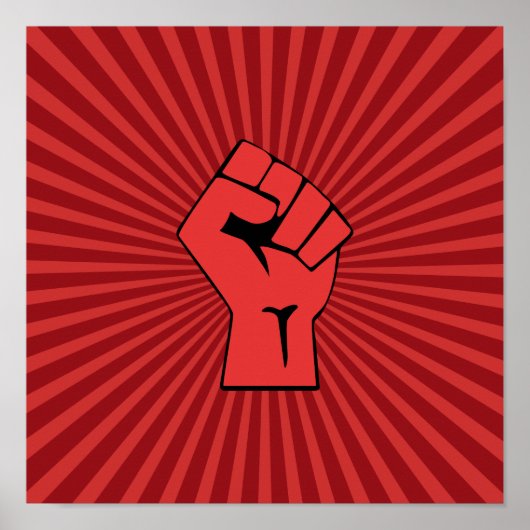 赤革命的な拳 ポスター (正面)