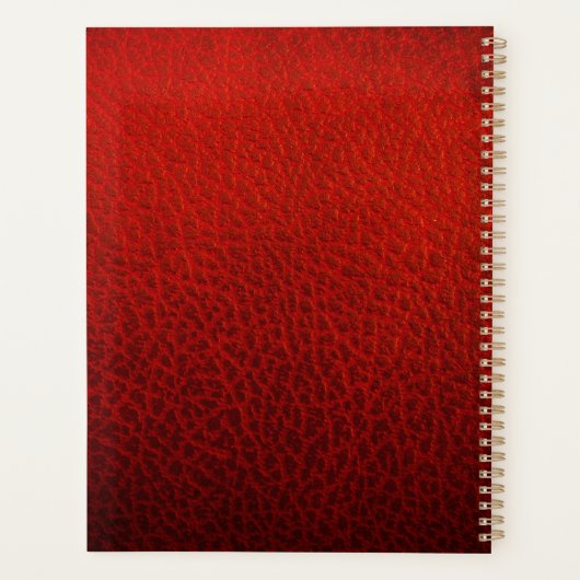 赤革 プランナー手帳 (裏面)