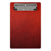 赤革 ミニクリップボード (正面)