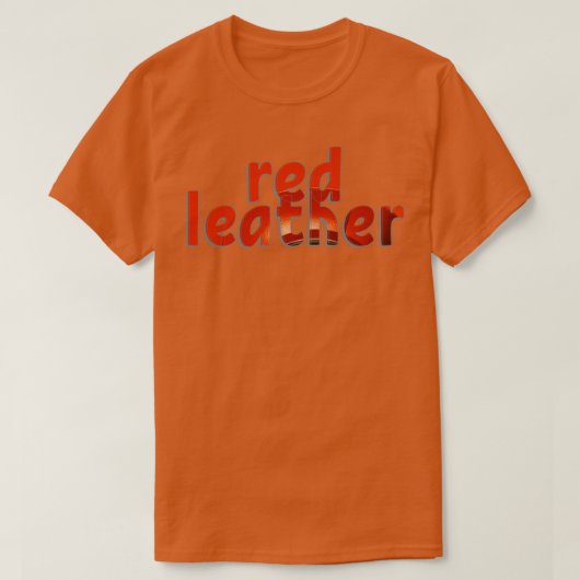 赤革 Tシャツ (デザイン正面)