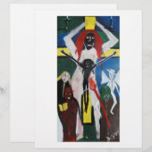 赤頭イエス様スクラップブック紙 (正面/裏面)