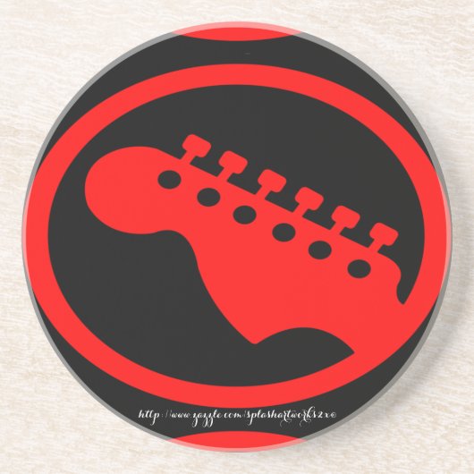 『赤頭ギター』 コースター (正面)