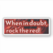 赤頭ステッカー4 シール (正面)