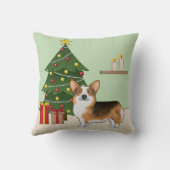 赤頭トライペンブローククリスマスツリー クッション (裏面)