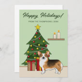 赤頭トライペンブローククリスマスツリー シーズンカード (正面/裏面)