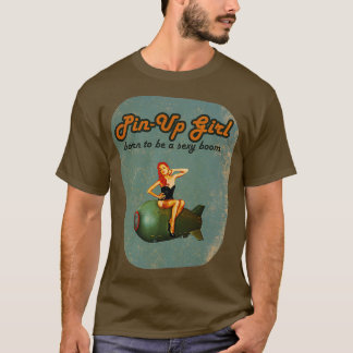 赤頭ピンアップ1 Tシャツ