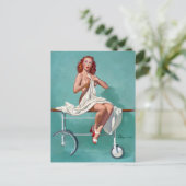 赤頭患者のピン留め ポストカード (スタンド正面)