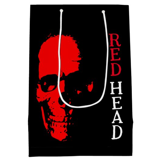 赤頭抱き枕 ミディアムペーパーバッグ (裏面)