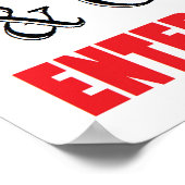 赤頸部警告域 ポスター (角)