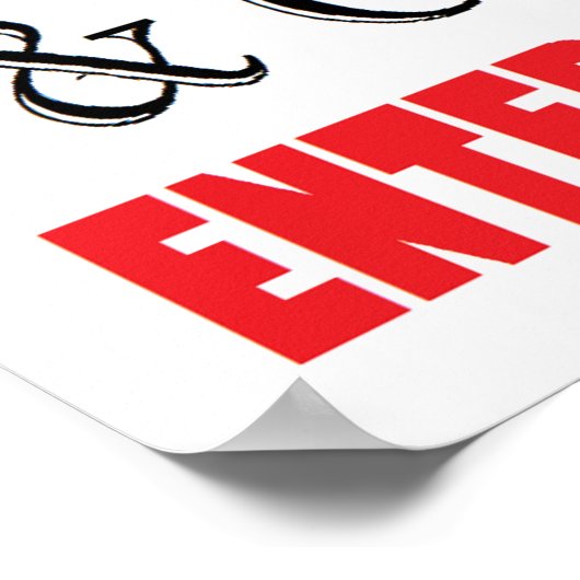 赤頸部警告域 ポスター (角)