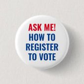 赤頼白と青の投票登録の方法 缶バッジ (正面)