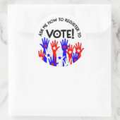 赤頼色の投票登録の方法 ラウンドシール (バッグ)