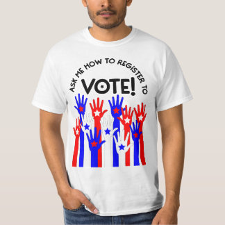 赤頼色の投票登録の方法 Tシャツ