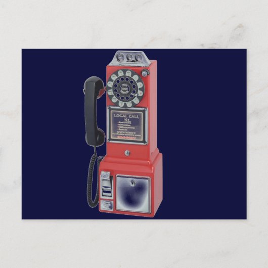 赤額電話 ポストカード (正面)