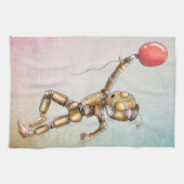 赤風船キッチンタオルを追いかけるロボット キッチンタオル (横)