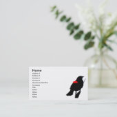 赤飛んだクロドリの名刺 名刺 (スタンド正面)