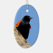 赤飛んだクロドリ セラミックオーナメント (右)