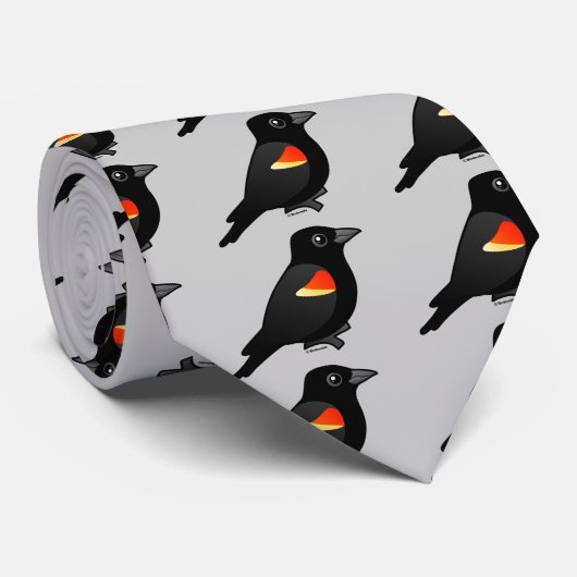 赤飛んだクロドリ ネクタイ (ロール)