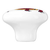 赤飛んでいる龍 セラミックノブ (側面)