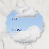 赤飛行機誕生日お願いギフトラベル フェイバータグ (裏面)