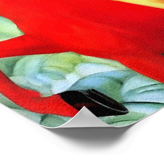 赤馬の入浴 ポスター (角)