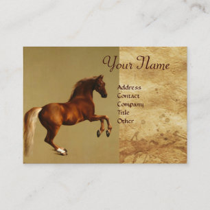 赤馬パーチメントモノグラム 名刺