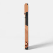 赤馬パーチメントモノグラム iPhoneケース (左側面)