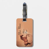 赤馬モノグラム ラゲッジタグ (裏面縦)