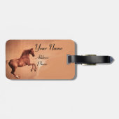 赤馬モノグラム ラゲッジタグ (裏面横)