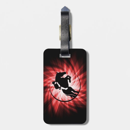 赤馬術 ラゲッジタグ (裏面縦)