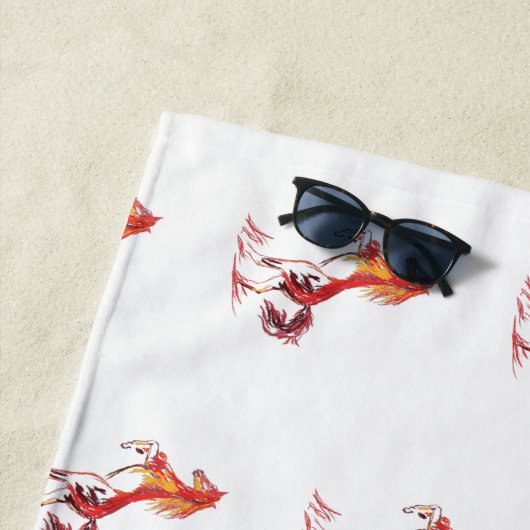 赤馬 ビーチタオル (インサイチュ)