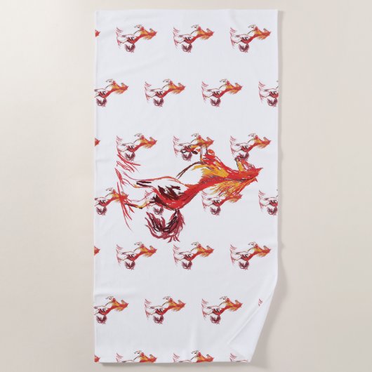 赤馬 ビーチタオル (正面)