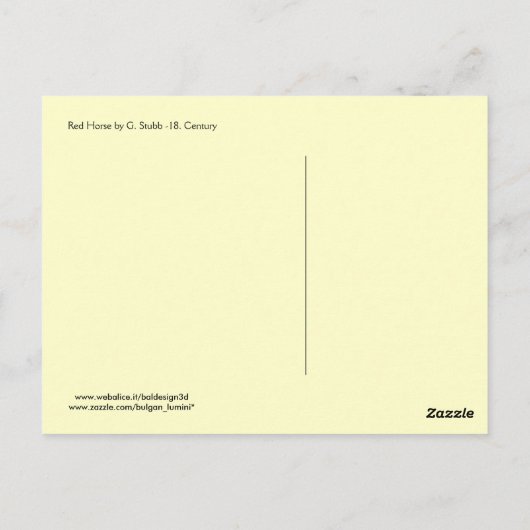 赤馬 ポストカード (裏面)