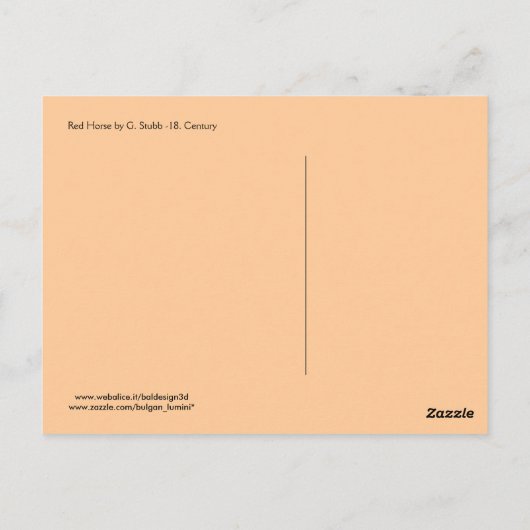 赤馬 ポストカード (裏面)