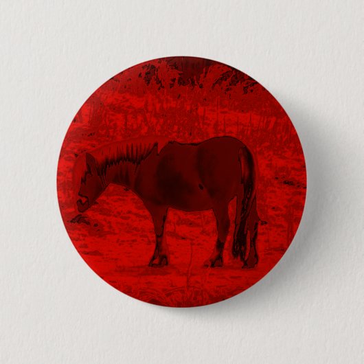 赤馬 缶バッジ (正面)
