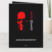 赤髪のグリーティングカード カード (裏面)