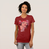 赤髪のヘッドホンTシャツ Tシャツ (正面フル)