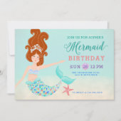 赤髪白人人魚の誕生日パーティー 招待状 (正面)