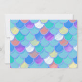 赤髪白人人魚の誕生日パーティー 招待状 (裏面)