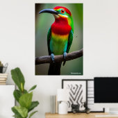 赤髭のミツバチを食べる人 ポスター (ホームオフィス)