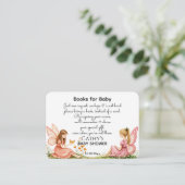 赤魅力的ちゃんシャワー用ピンクの妖精の本 エンクロージャーカード (スタンド正面)