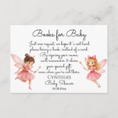 赤魅力的ちゃんシャワー用ピンクの妖精の本 エンクロージャーカード (正面)