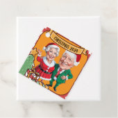 赤魅力的と金ゴールドの彫刻のある休日 フェイバータグ (インサイチュ)