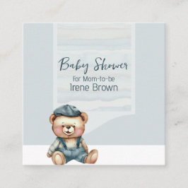 赤魅力的カジュアルちゃんシャワー収納カードQRコード エンクロージャーカード