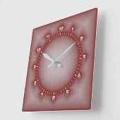 赤魔法 スクエア壁時計 (傾斜)