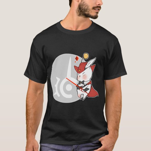 赤魔道士 モーグリ FFXIV Tシャツ (正面)
