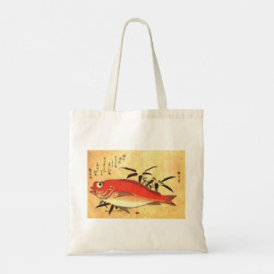 赤魚 - 歌川広重の色鮮やかな日本の魚の版画 トートバッグ